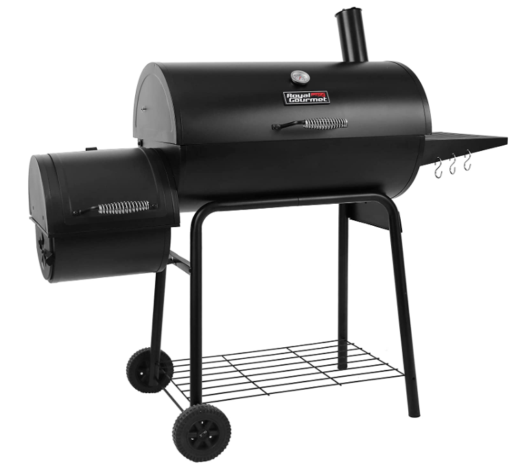 Royal Gourmet Barrel Charcoal Grill with Offset Smoker - Best Offset Smokers Under $200